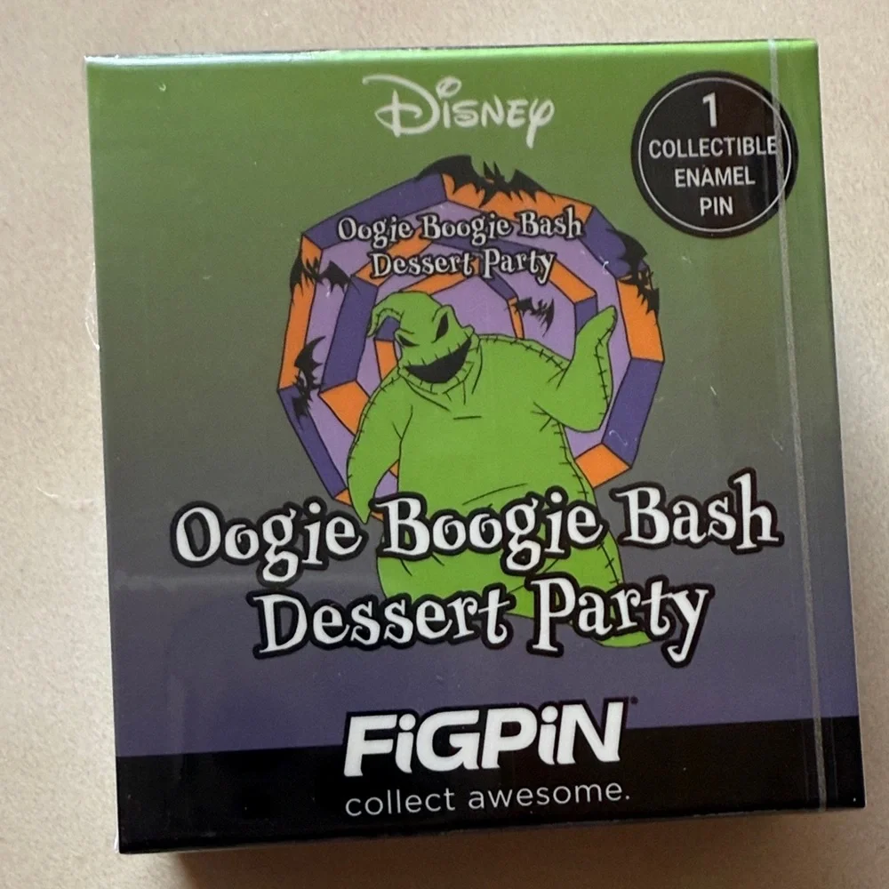 Disney Oogie Boogie Bash Collectible Enamel Pin - Green and Purple Unopened box